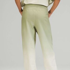 Lululemon Women’s High Rise Jogger in Green Fern Ombre Wash Size 12 Pima Cotton